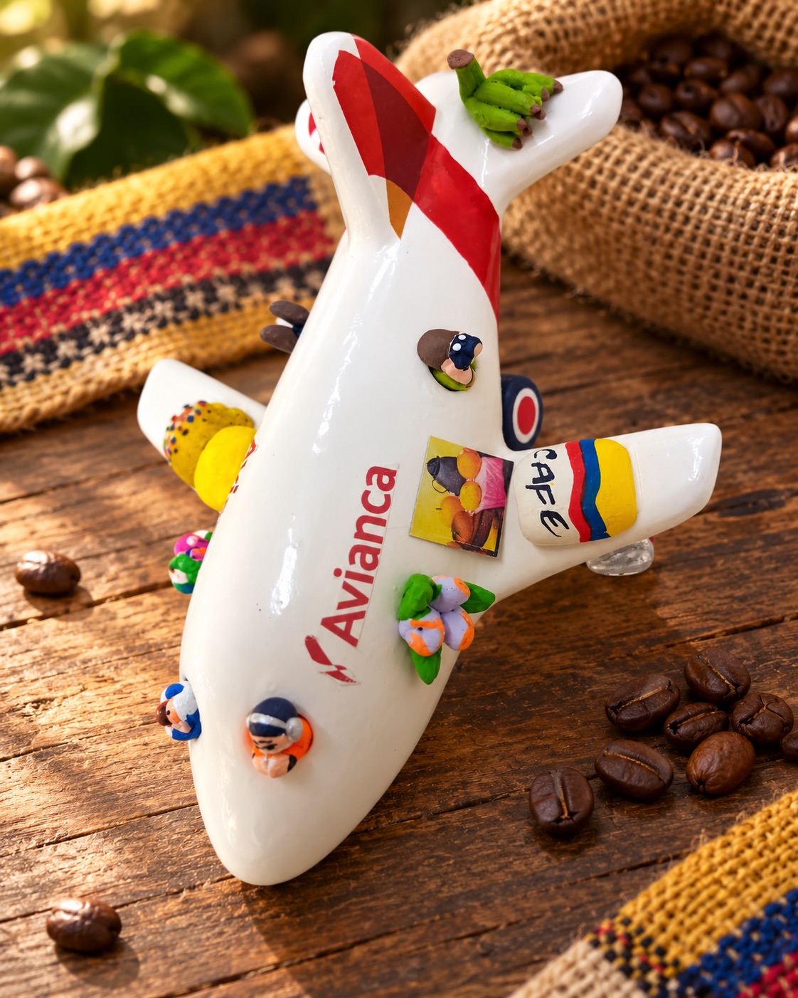 Avión · Rojo y blanco